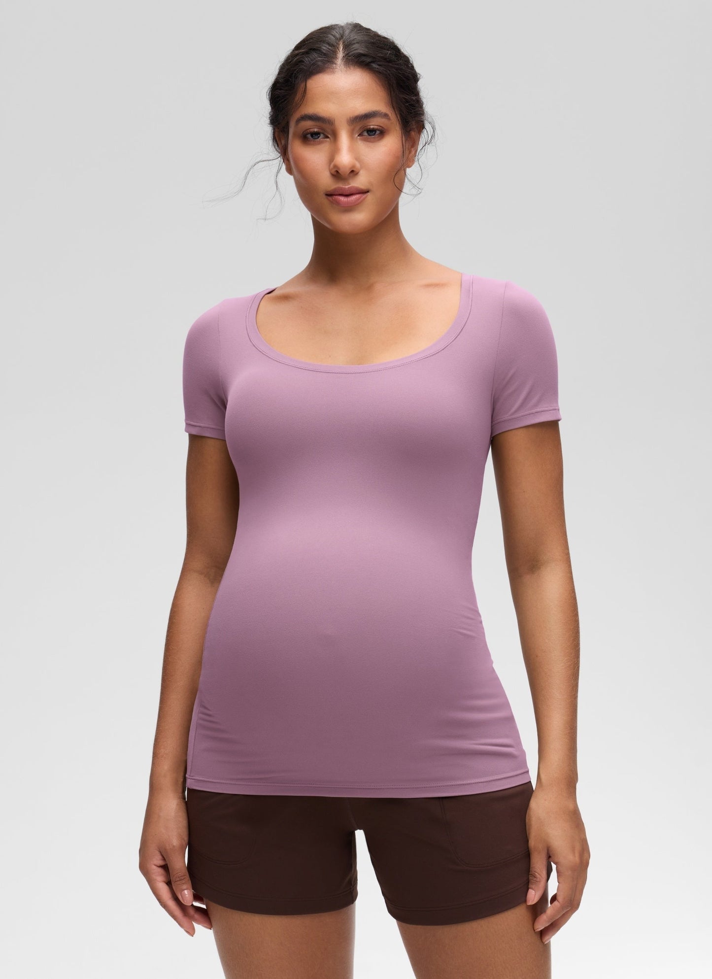 Softembrace Maternity U Neck Short Sleeve
