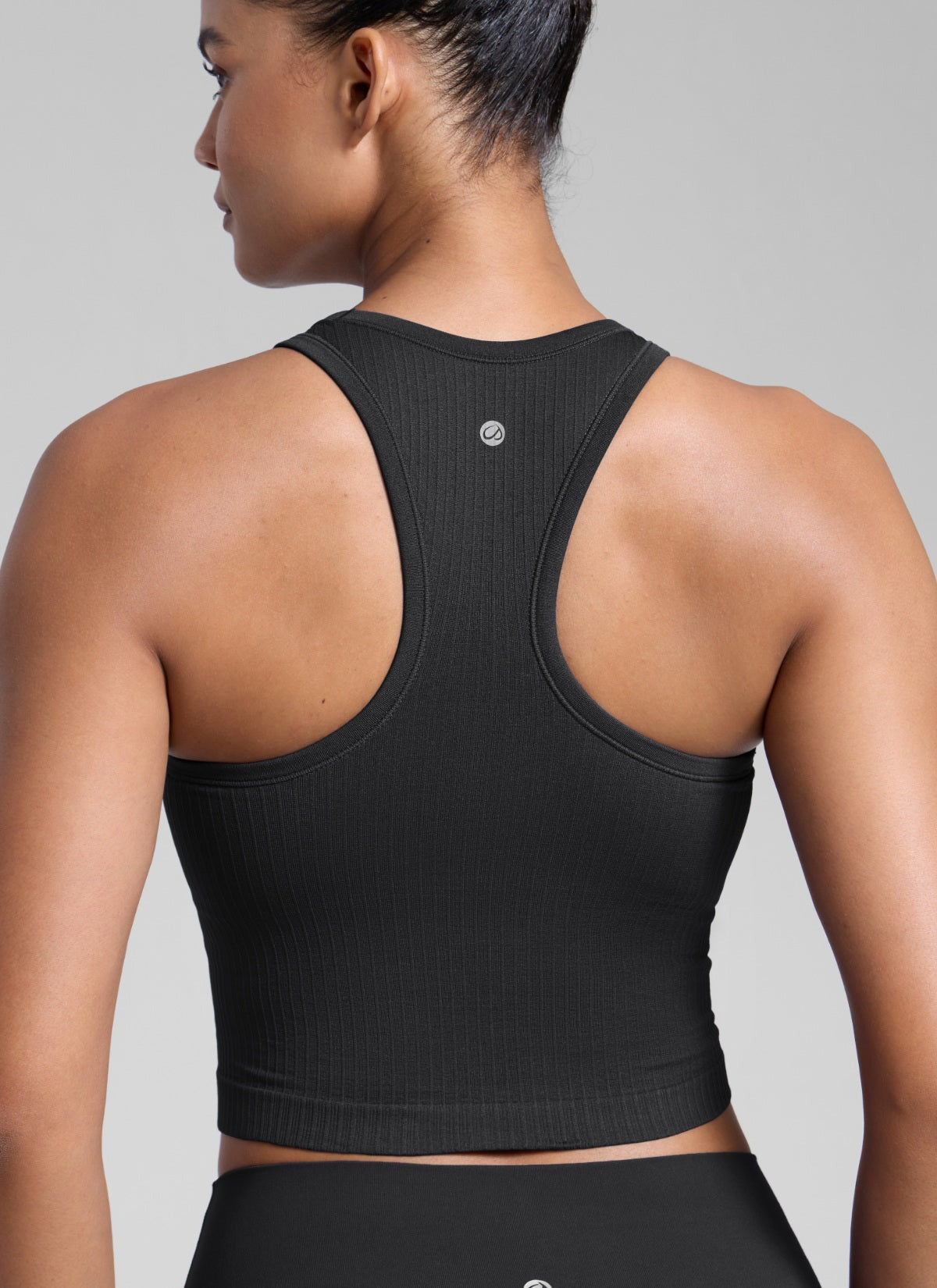 Seamless Ribbed Racerback Crop Tank