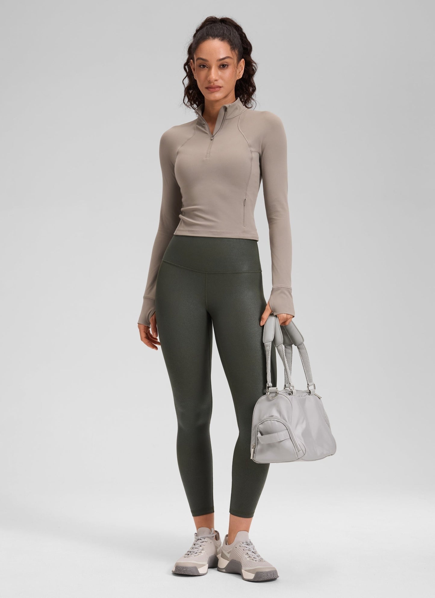 Matte Faux Leather Legging 25''