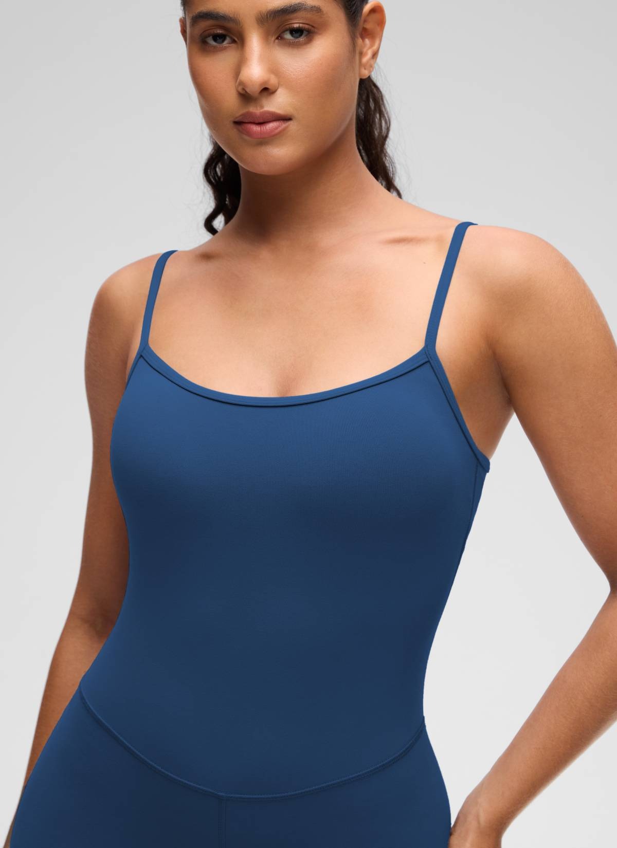 Butterluxe Thin Strap Shorts Bodysuit 4''