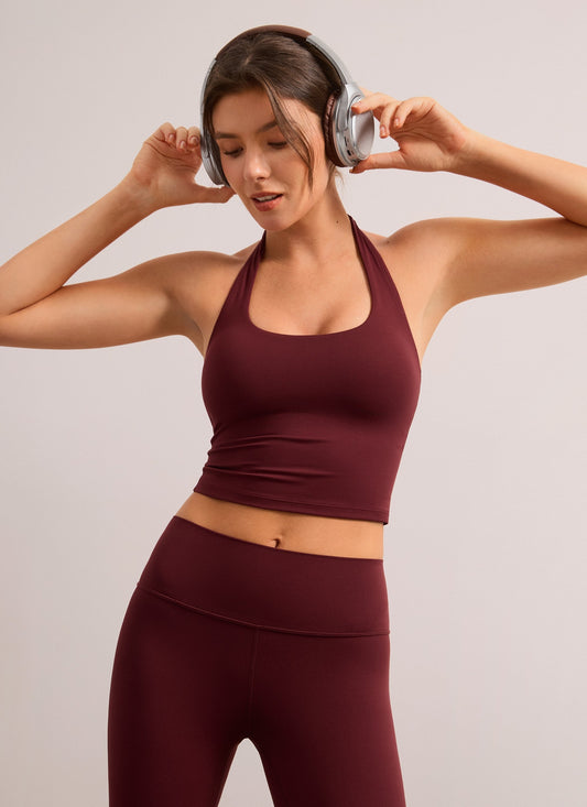 Butterluxe Built in Bra Halter Tank