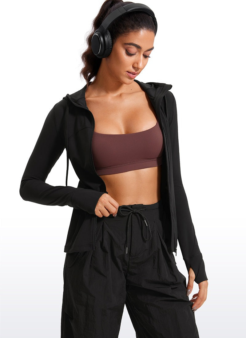INNOPHRA Full Zip Athletic Jackets Hooded Coats for Women
