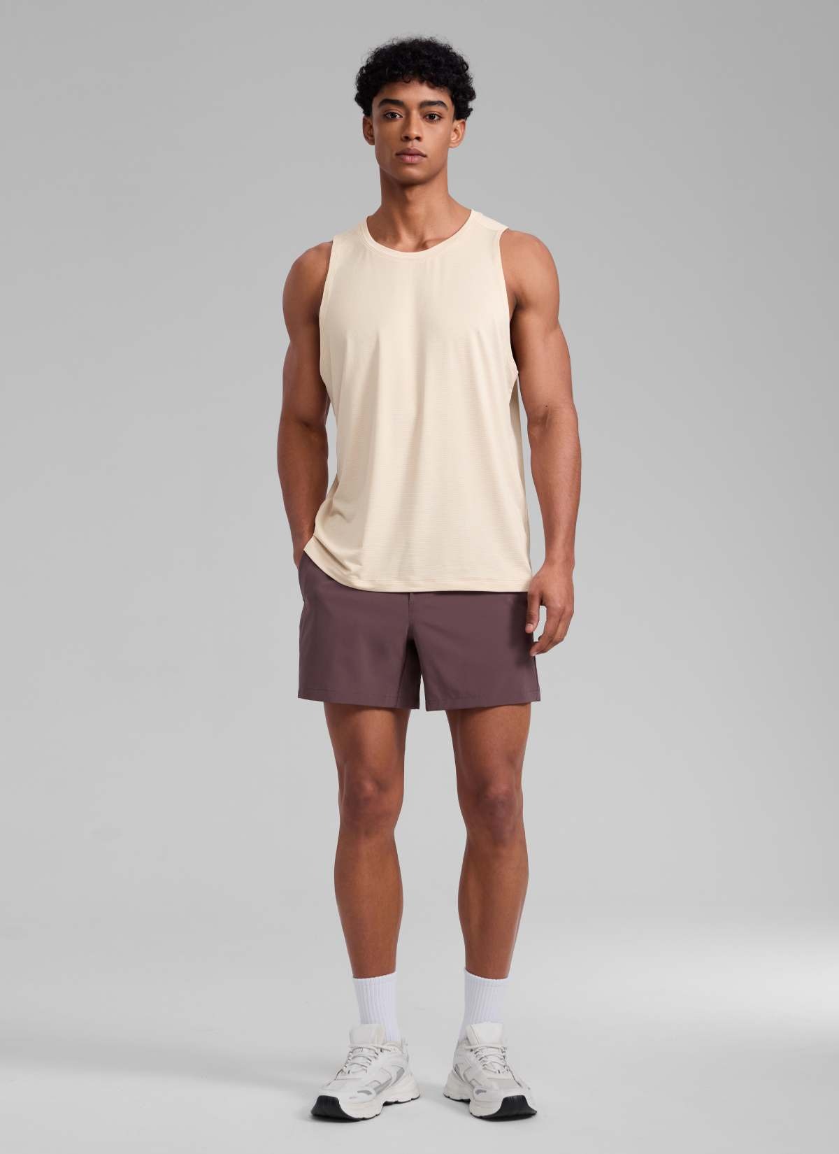 Lightweight Side Slits Narrow Shoulder Tank
