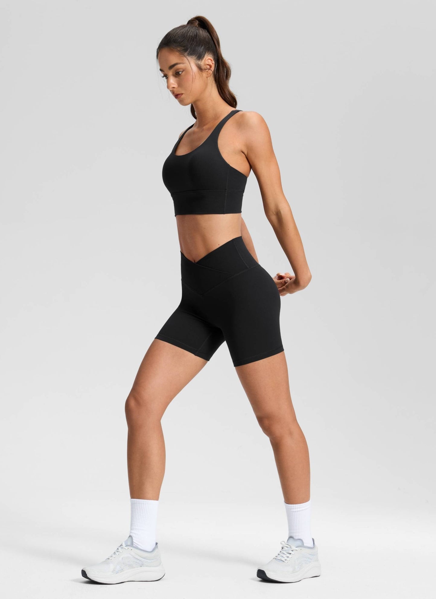 Butterluxe V Cross Waist Shorts 5"