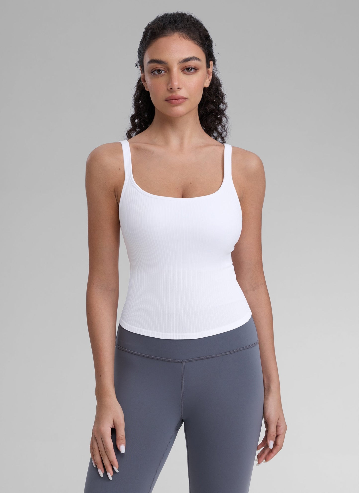 Seamless U Back Built in Bra Tank