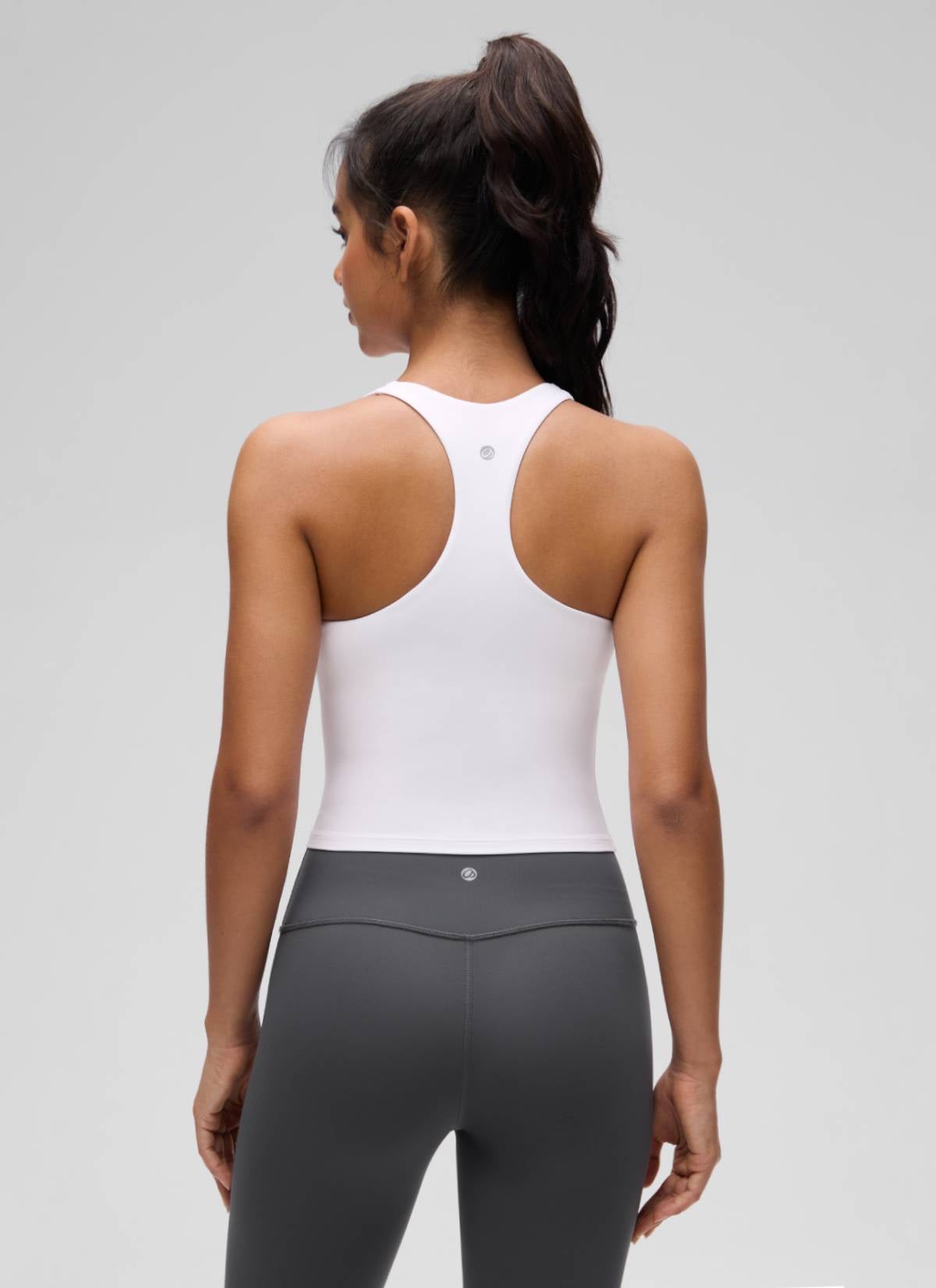 Butterluxe V Neck Racerback Shelf Bra Tank