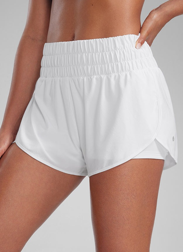 Feathery-Fit Soft 2 in 1 High Rise Shorts 3''