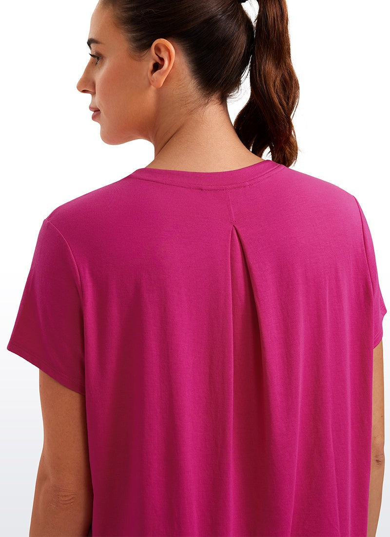 Flowy Yoga Crew Neck Short Sleeve