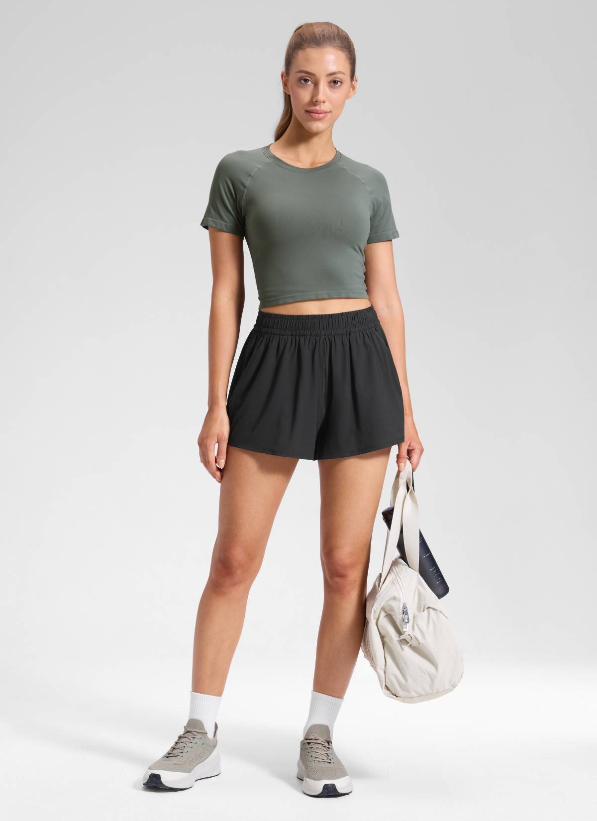 Feathery-Fit Drapey Relaxed Fit Shorts 2.5"