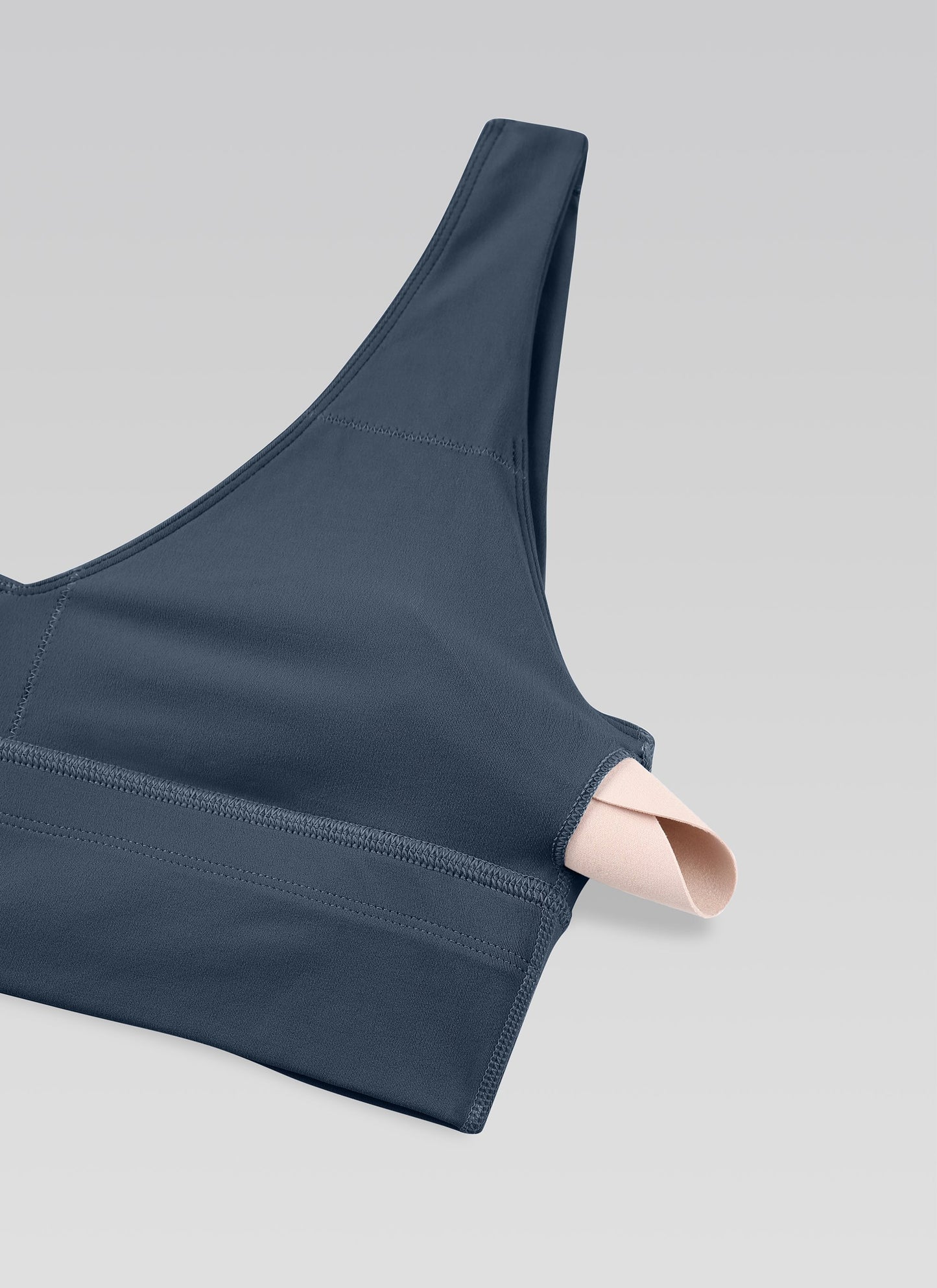 Butterluxe Deep V Neck Longline Sports Bra