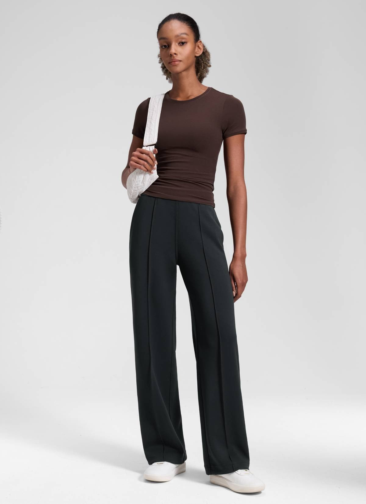 SoftAura Pintuck Straight Leg Sweatpant 30"