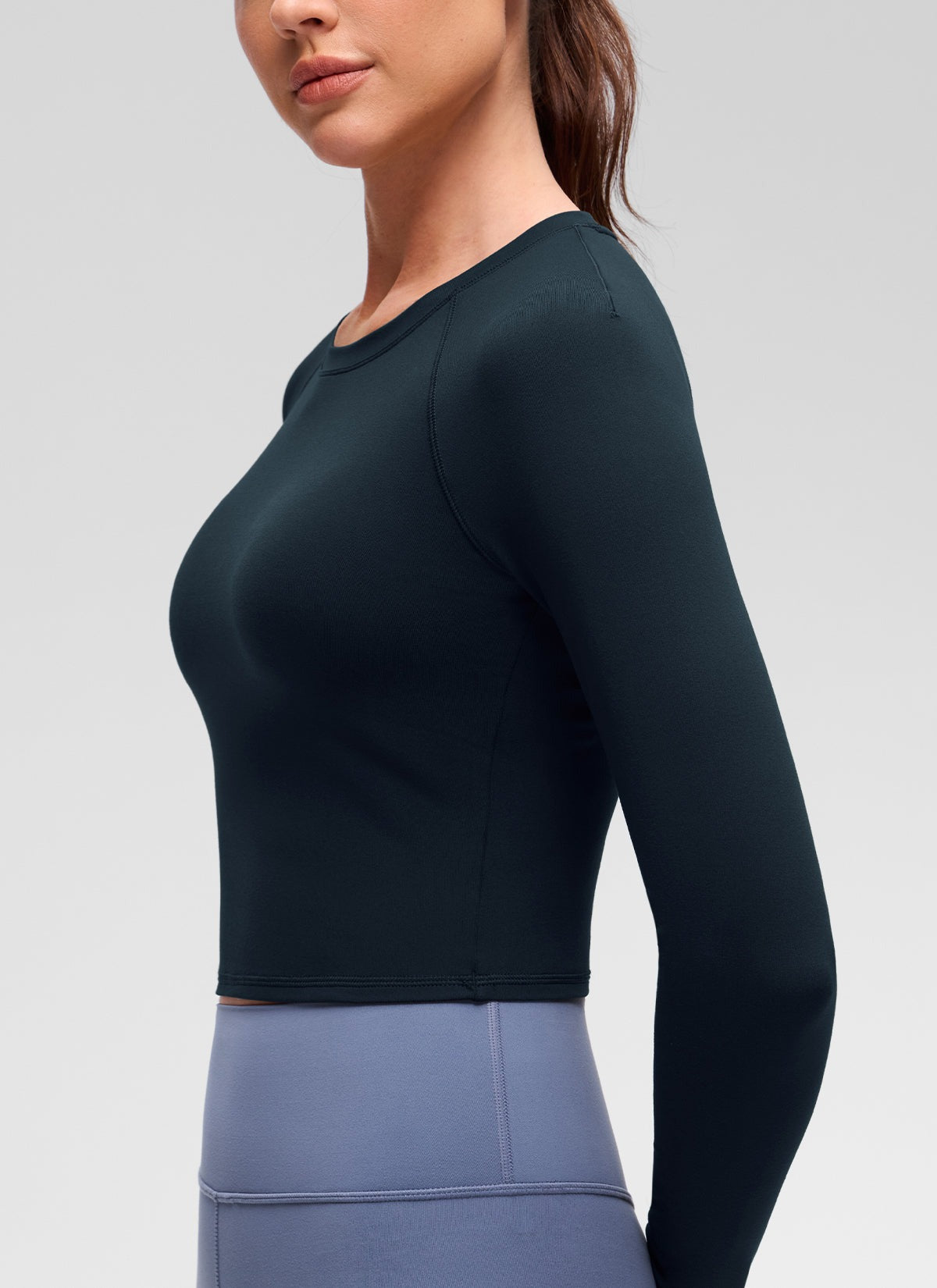 Brushed Feeling Crew Neck Raglan Long Sleeve