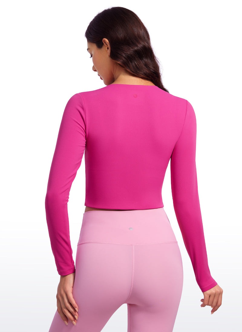 Butterluxe Double Lined Cropped Long Sleeve