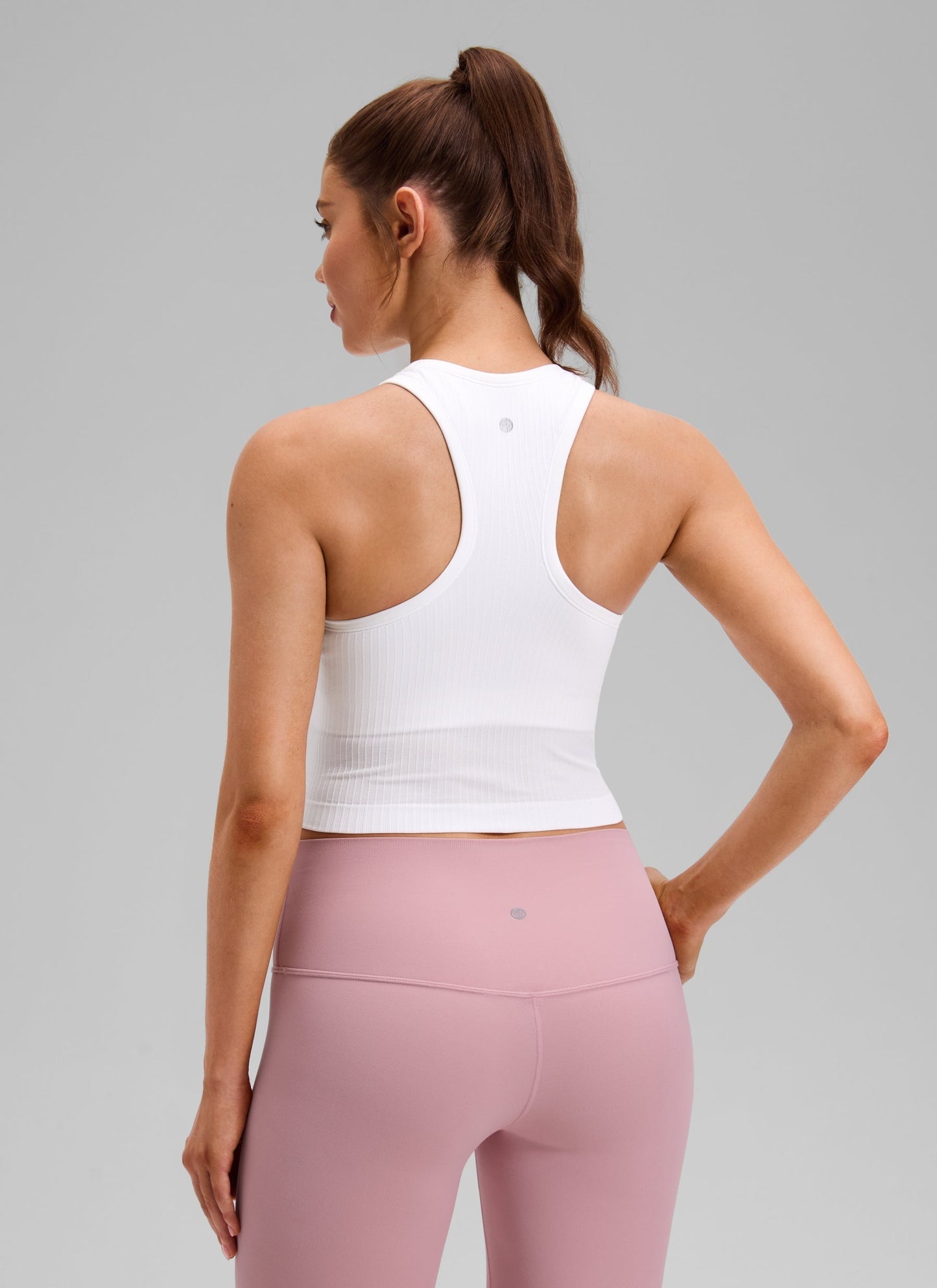 Seamless Ribbed Racerback Crop Tank