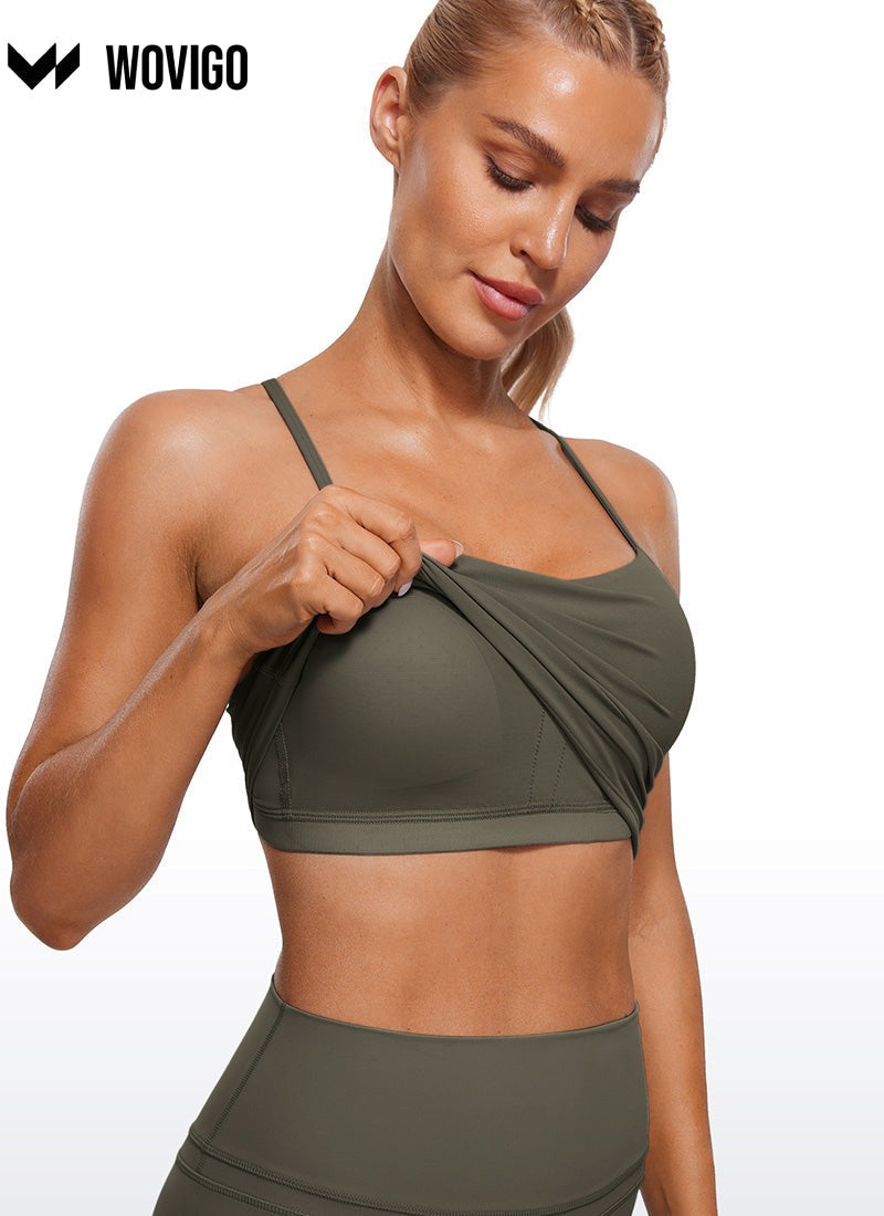 WOVIGO Butterluxe Y Back Built in Bra Tank