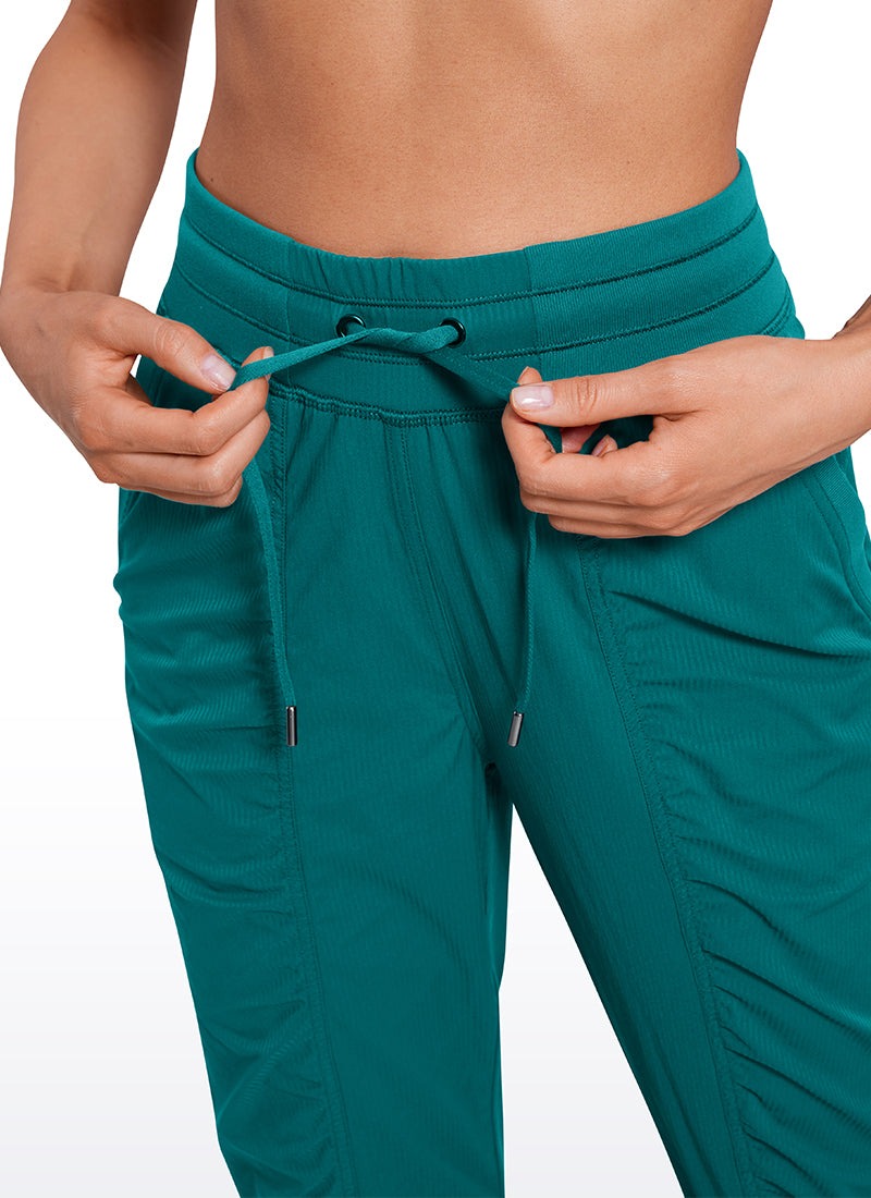 Striped Ruched Pocket Jogger 28''