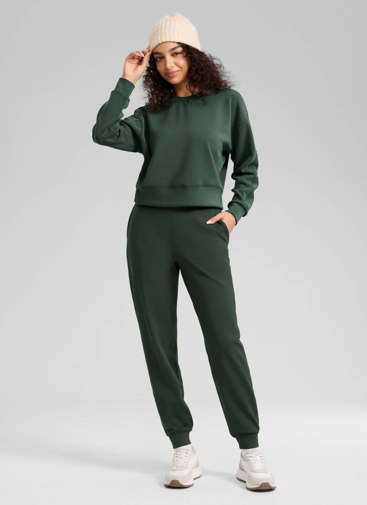 Matte Thermal Fleece Lined Jogger 27.5"
