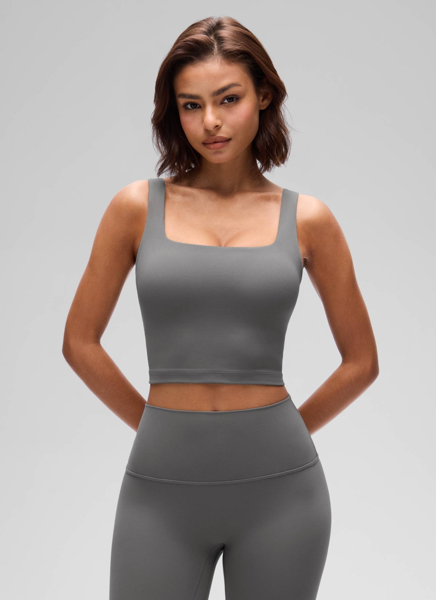 Butterluxe Square Neck Built in Bra Tank