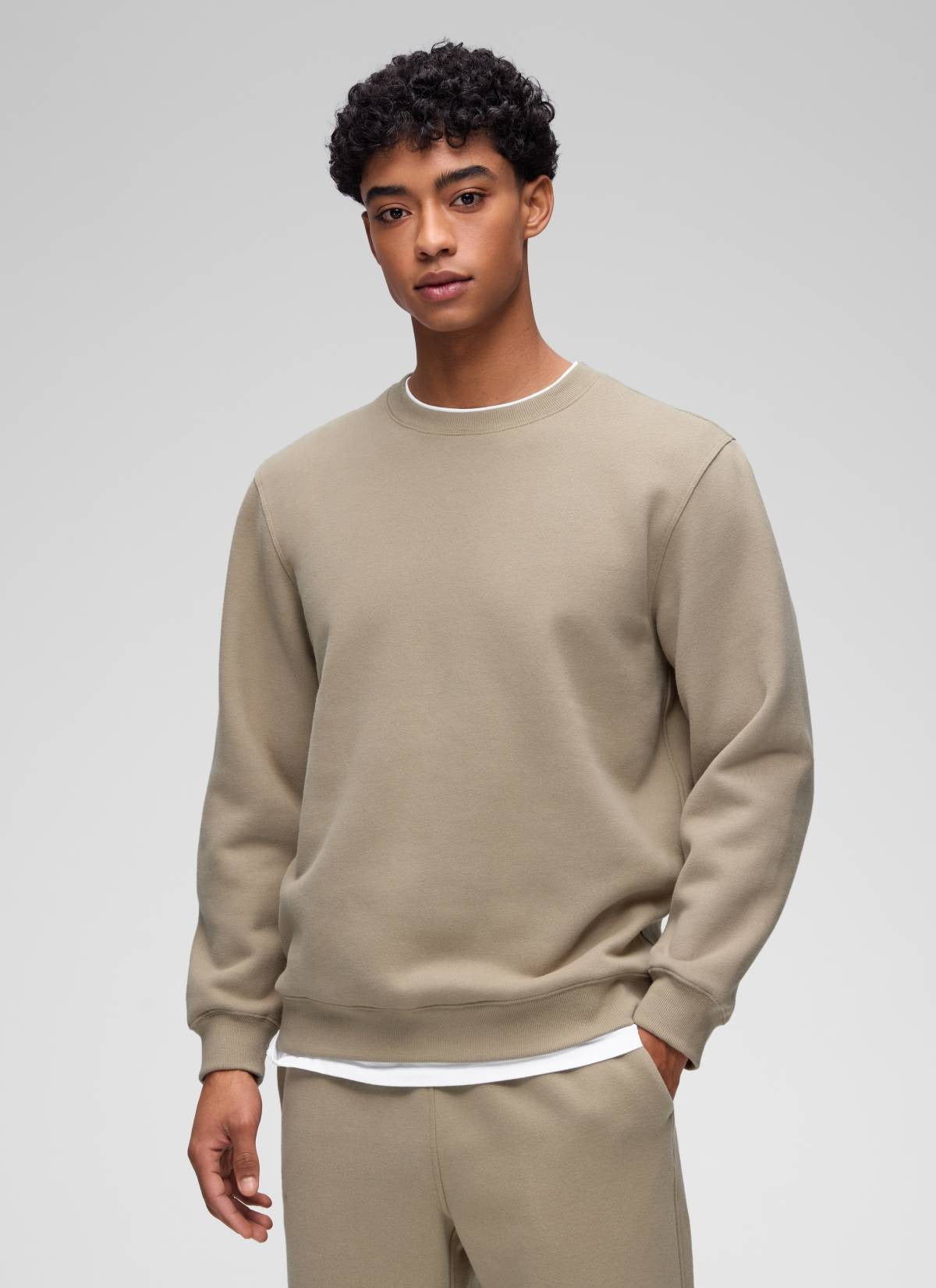 Fleece Lined Pullover Sweatshirt