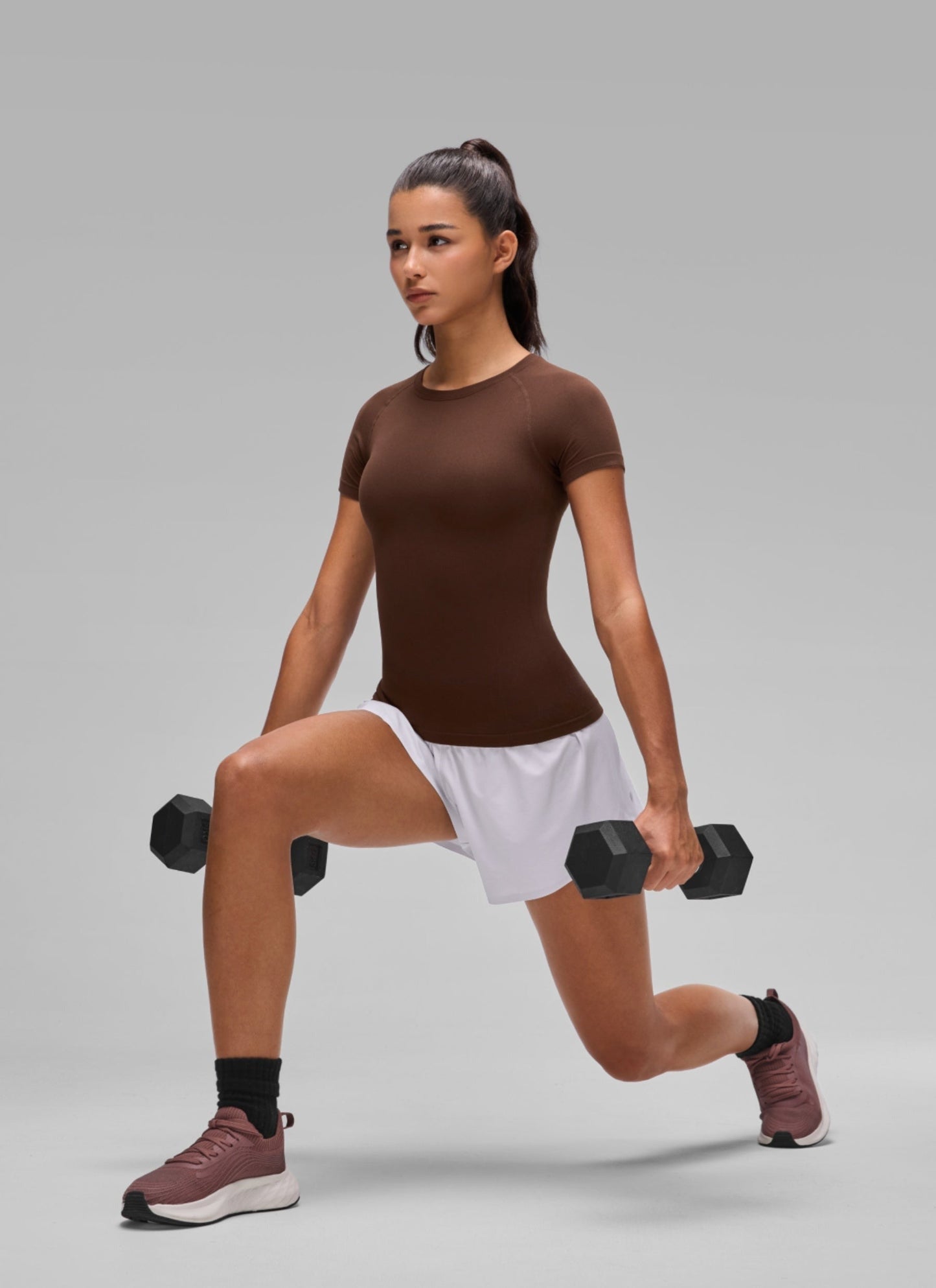 Seamless Crewneck Workout Short Sleeve