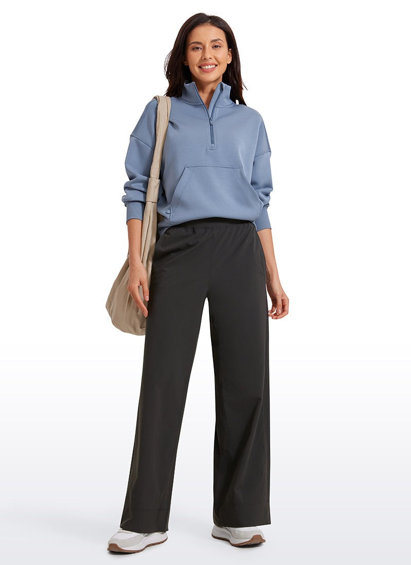 Stretch Wide Leg Casual Pant 30"