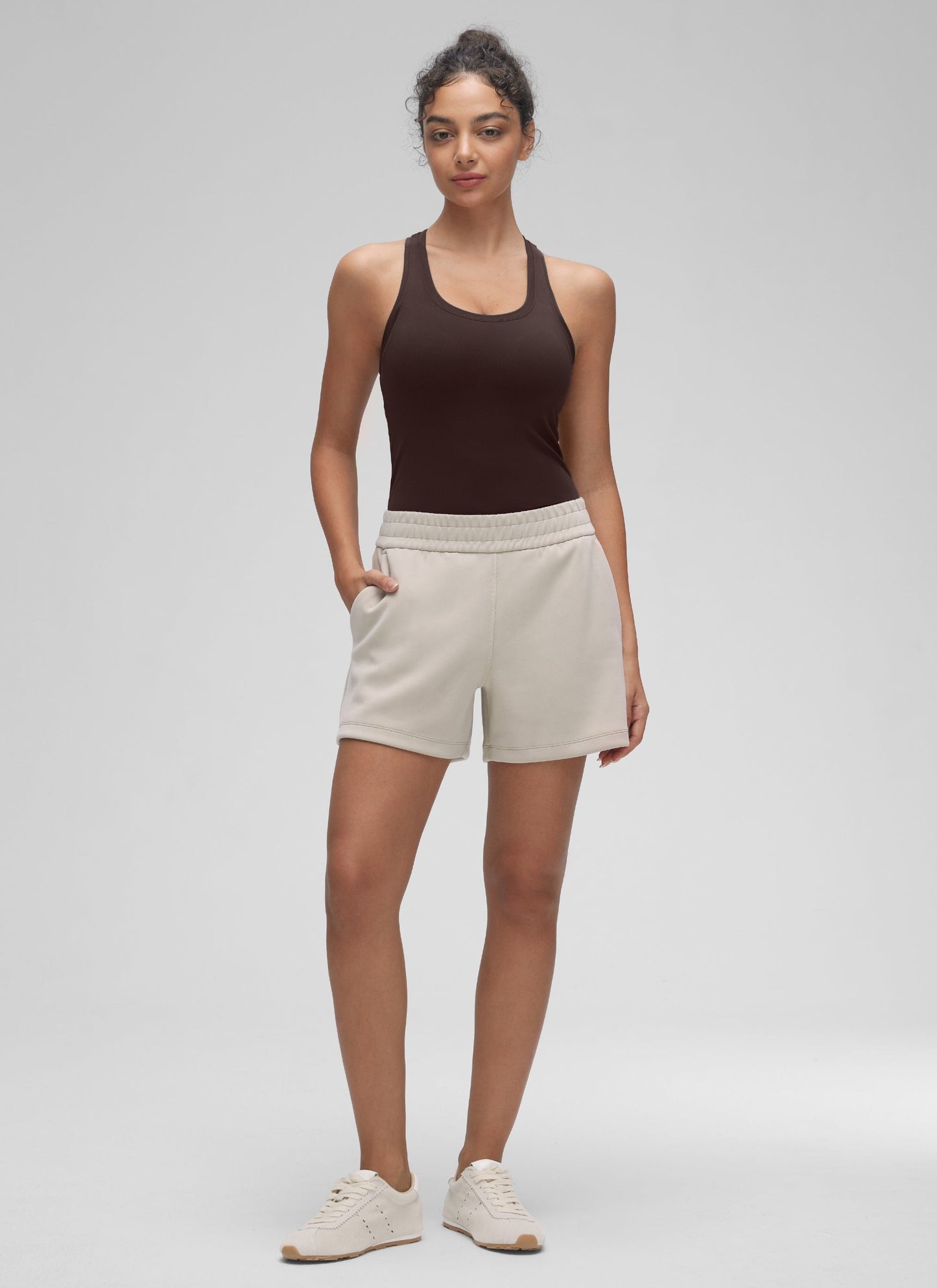 Butterluxe Racerback Waist Length Tank