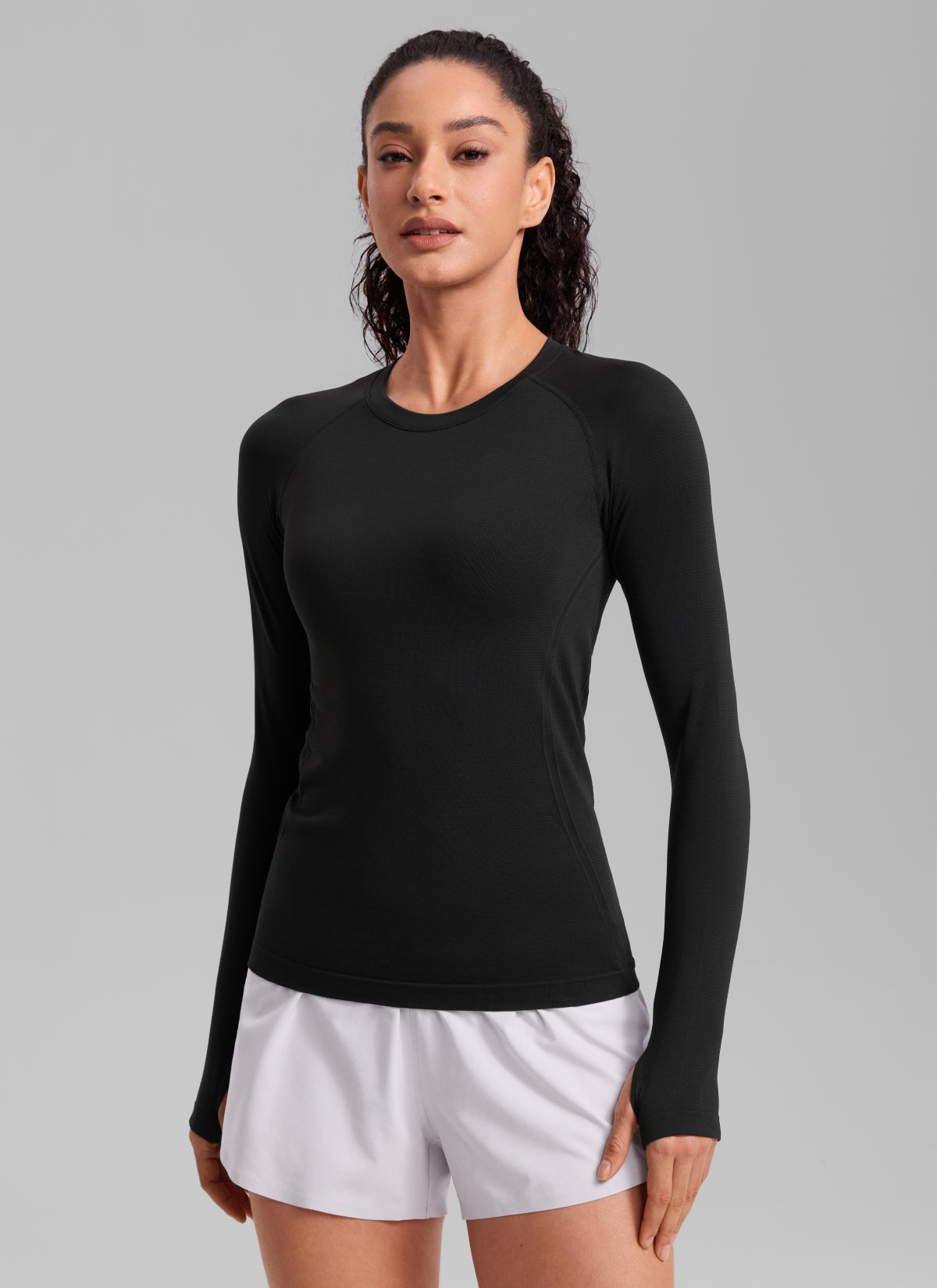 Seamless Crew Neck Long Sleeve