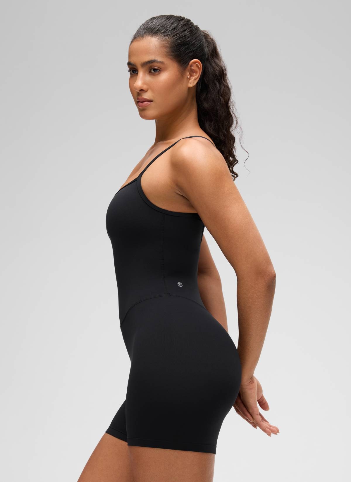Butterluxe Thin Strap Shorts Bodysuit 4''