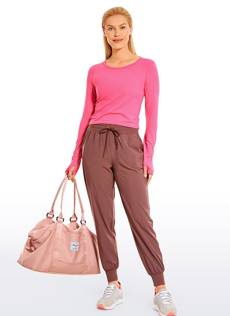 Brushed Thumbhole Cropped Long Sleeve