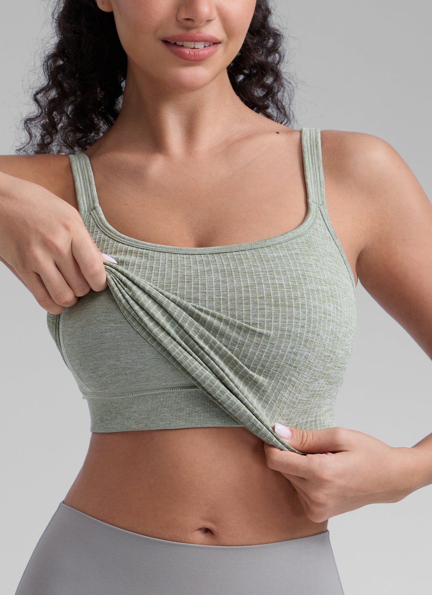 Seamless U Back Built in Bra Tank