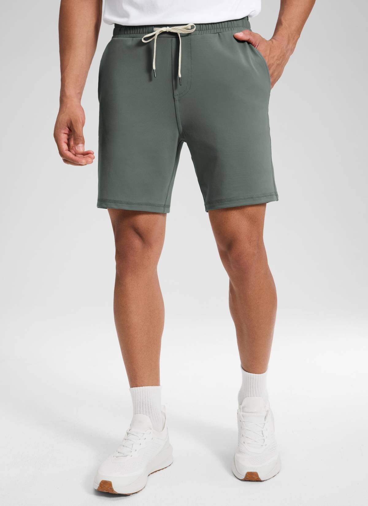 Drawstring Performance Knit Shorts 7"