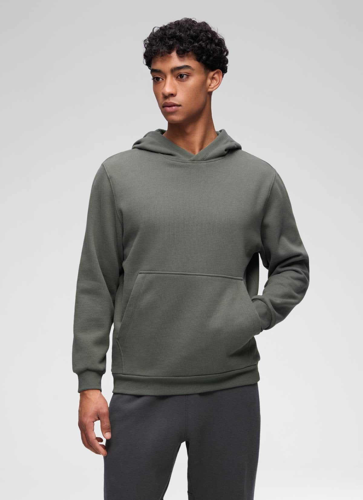 Fleece Lined Pocket Pullover Hoodie