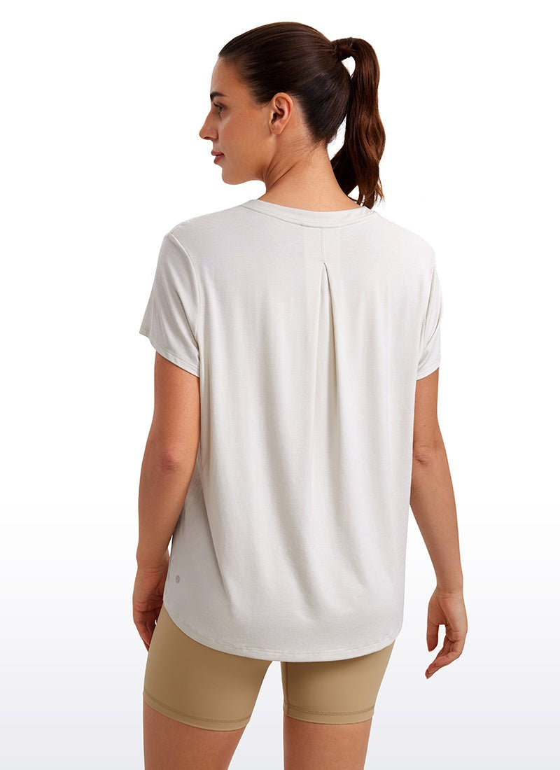 Flowy Yoga Crew Neck Short Sleeve