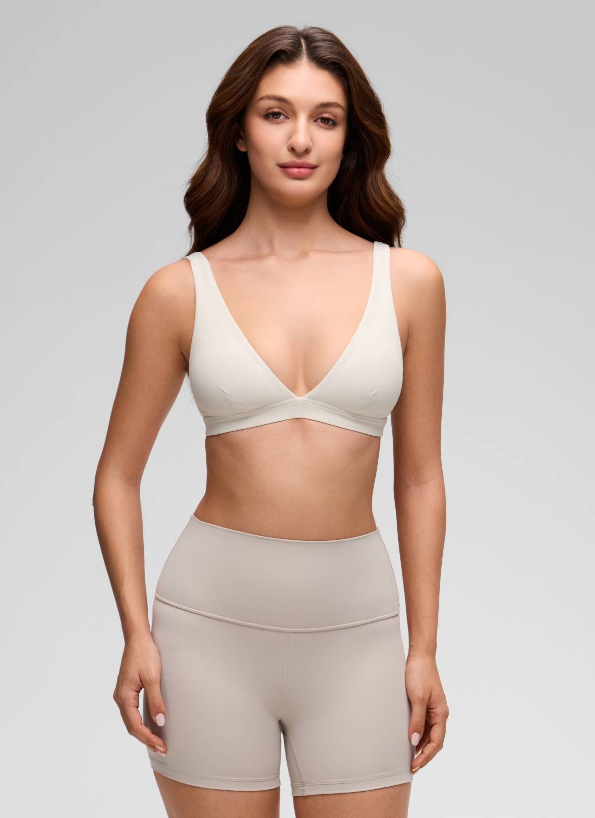 Butterluxe Soft Double Lined V Neck Sports Bra