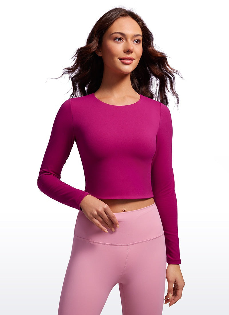 Butterluxe Double Lined Cropped Long Sleeve