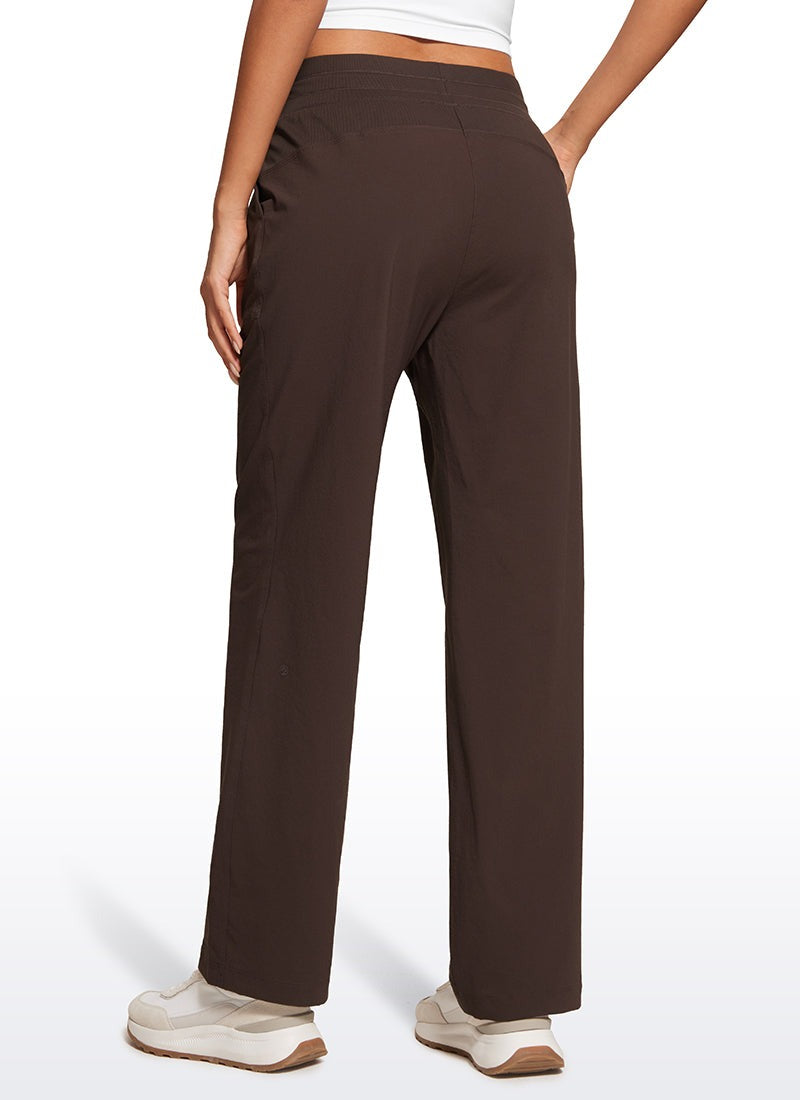 Strech Straight Leg High Rise Pant 30''