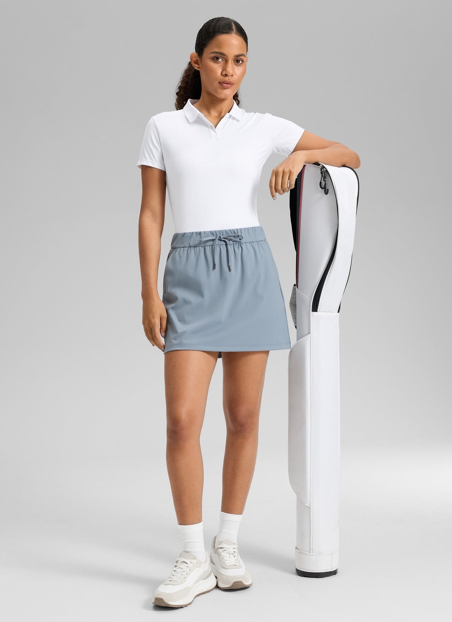 Stretch Drawstring Liner Skirt 15'' - 5 Pocket