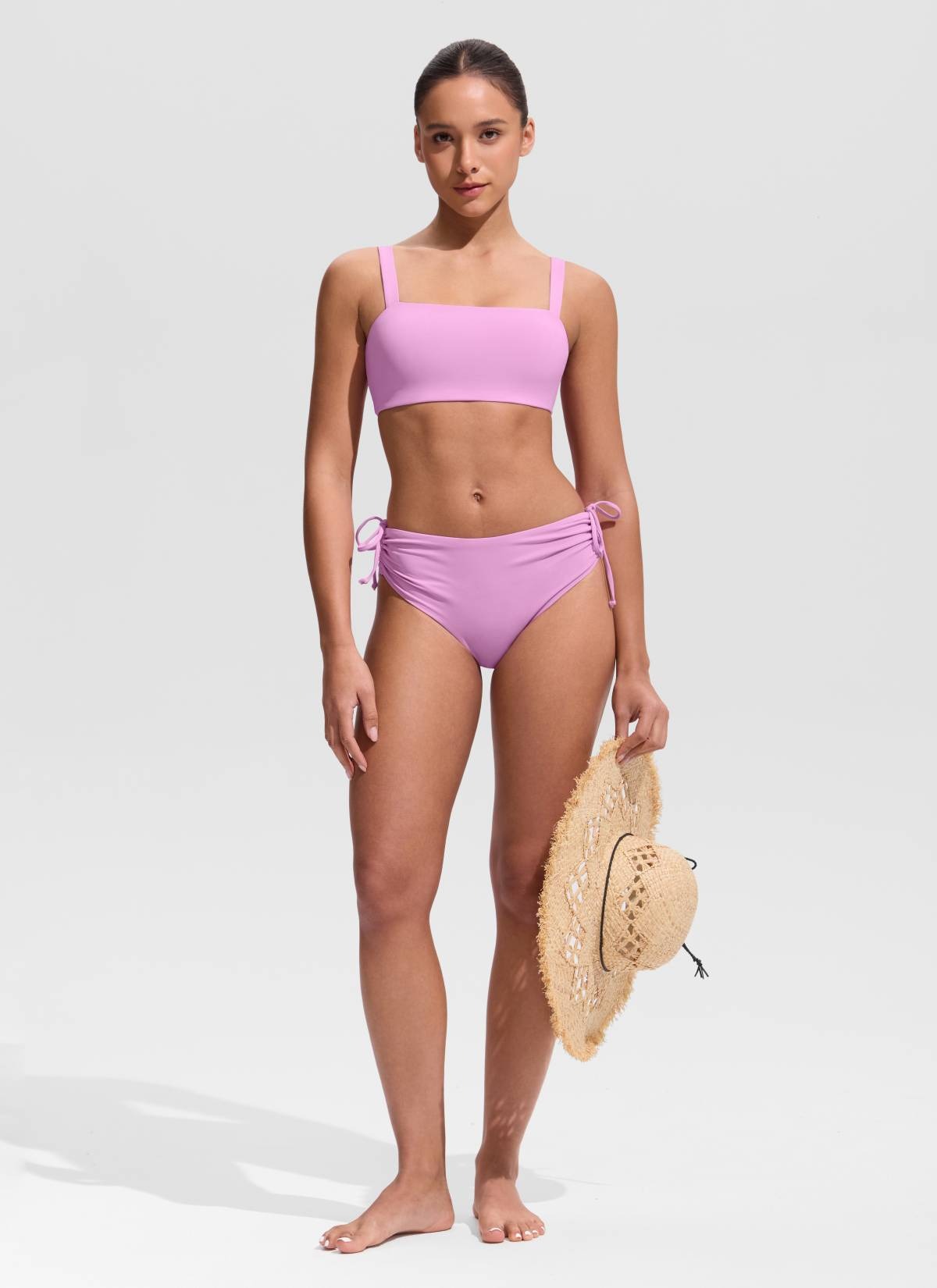 Square Neck Wide Flat Straps Bikini Top