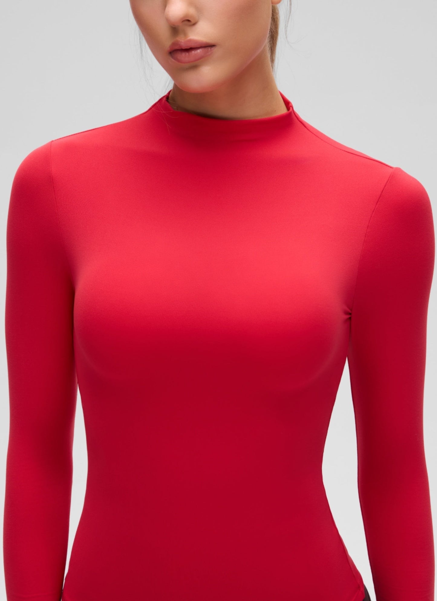 Softembrace Mock Neck Long Sleeve