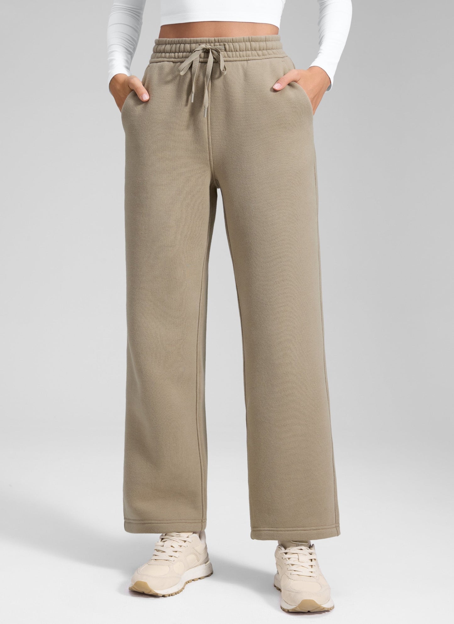 Fleece Lined Straight Leg Sweatpant 28''
