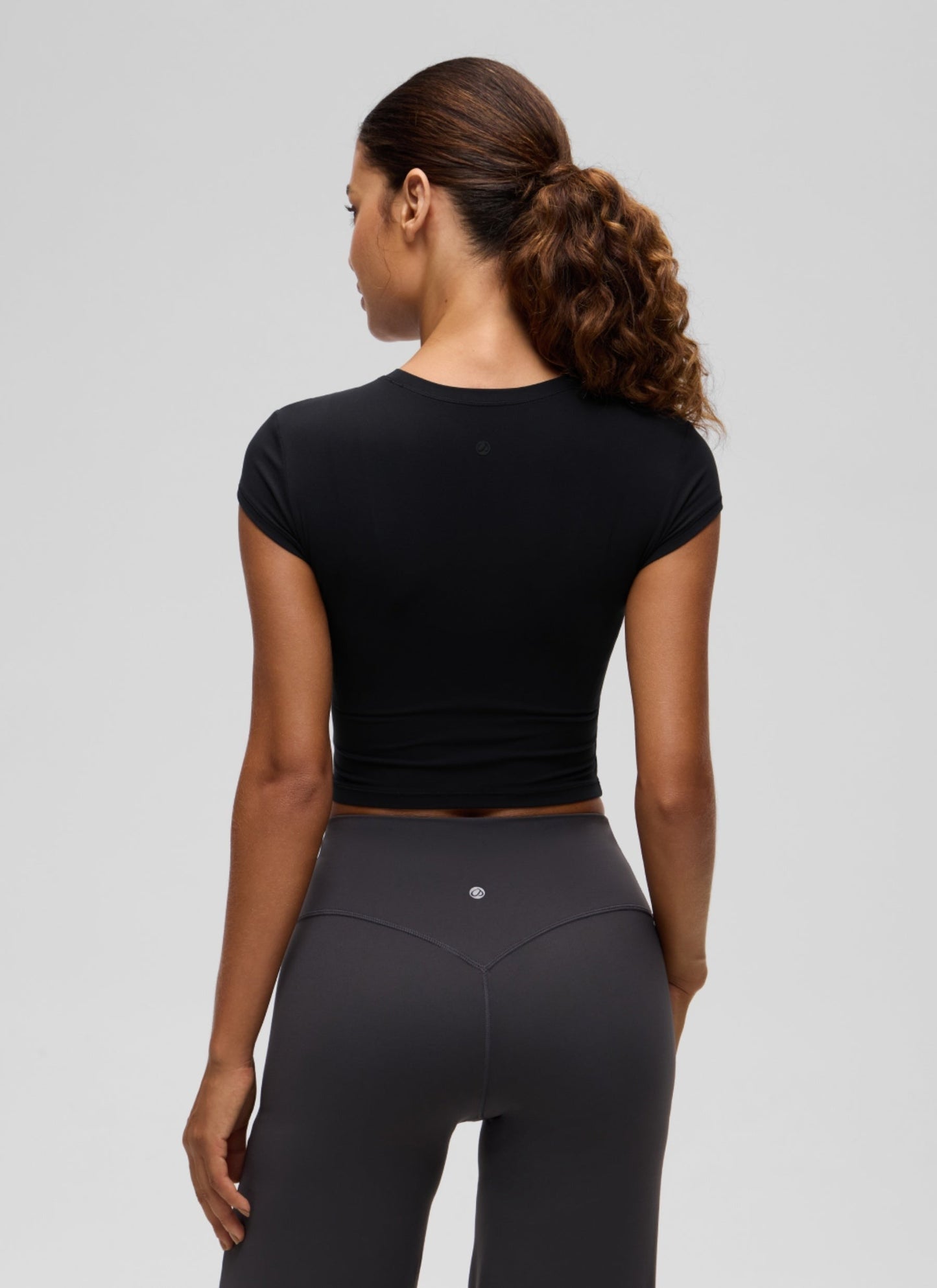 Softembrace Cropped Cap Sleeve Top