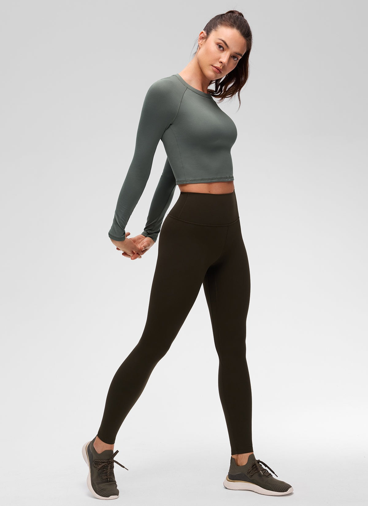Brushed Feeling Crew Neck Raglan Long Sleeve