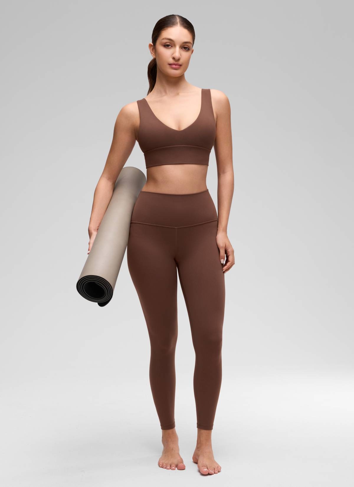 Butterluxe Deep V Neck Longline Sports Bra