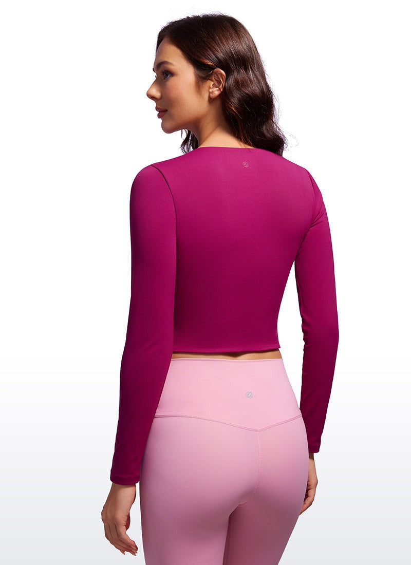 Butterluxe Double Lined Cropped Long Sleeve