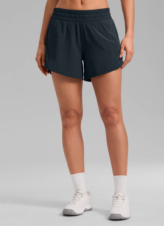 Feathery-Fit Soft Mid Rise Lined Shorts 5''