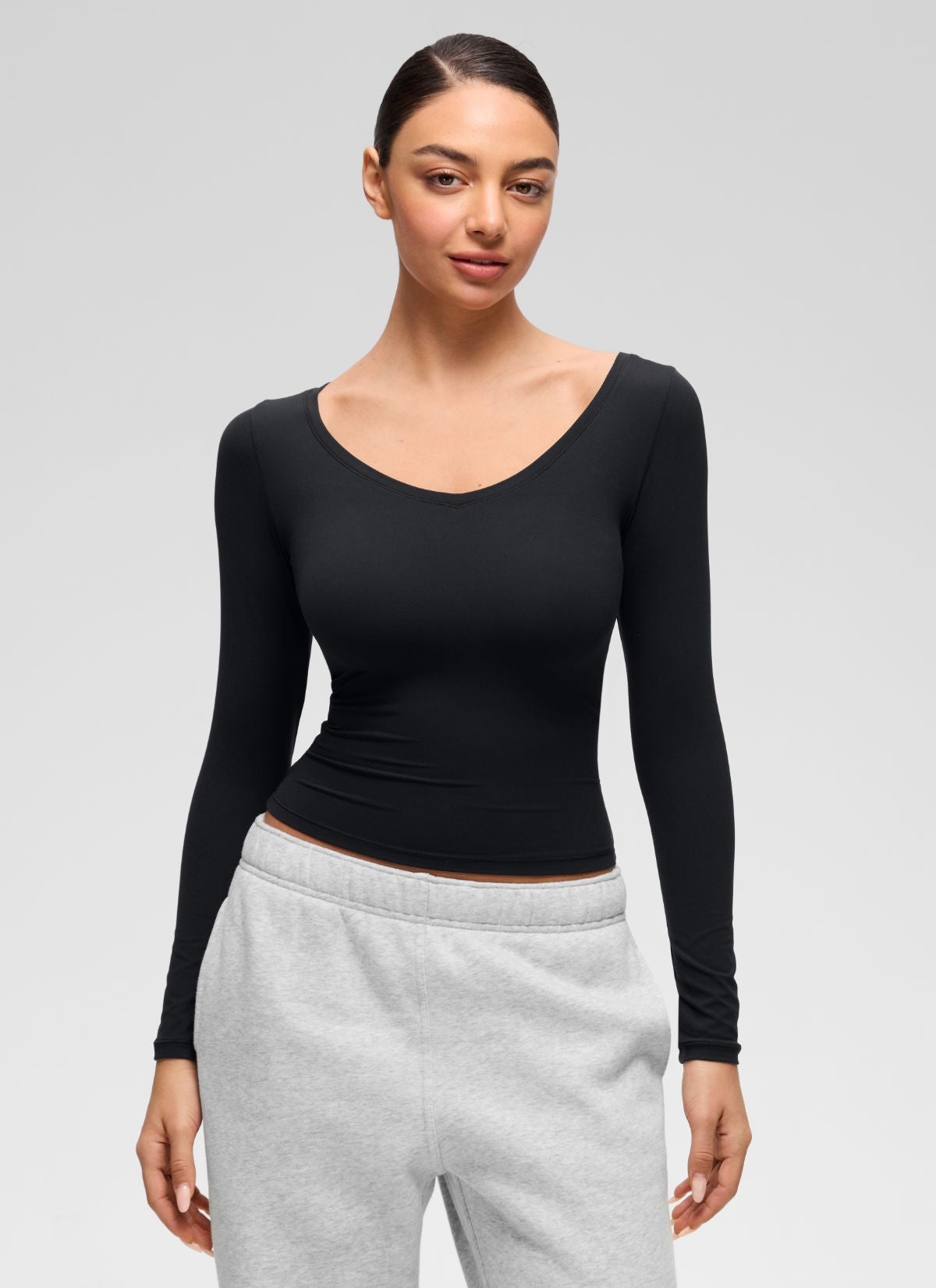 Softembrace V Neck Long Sleeve