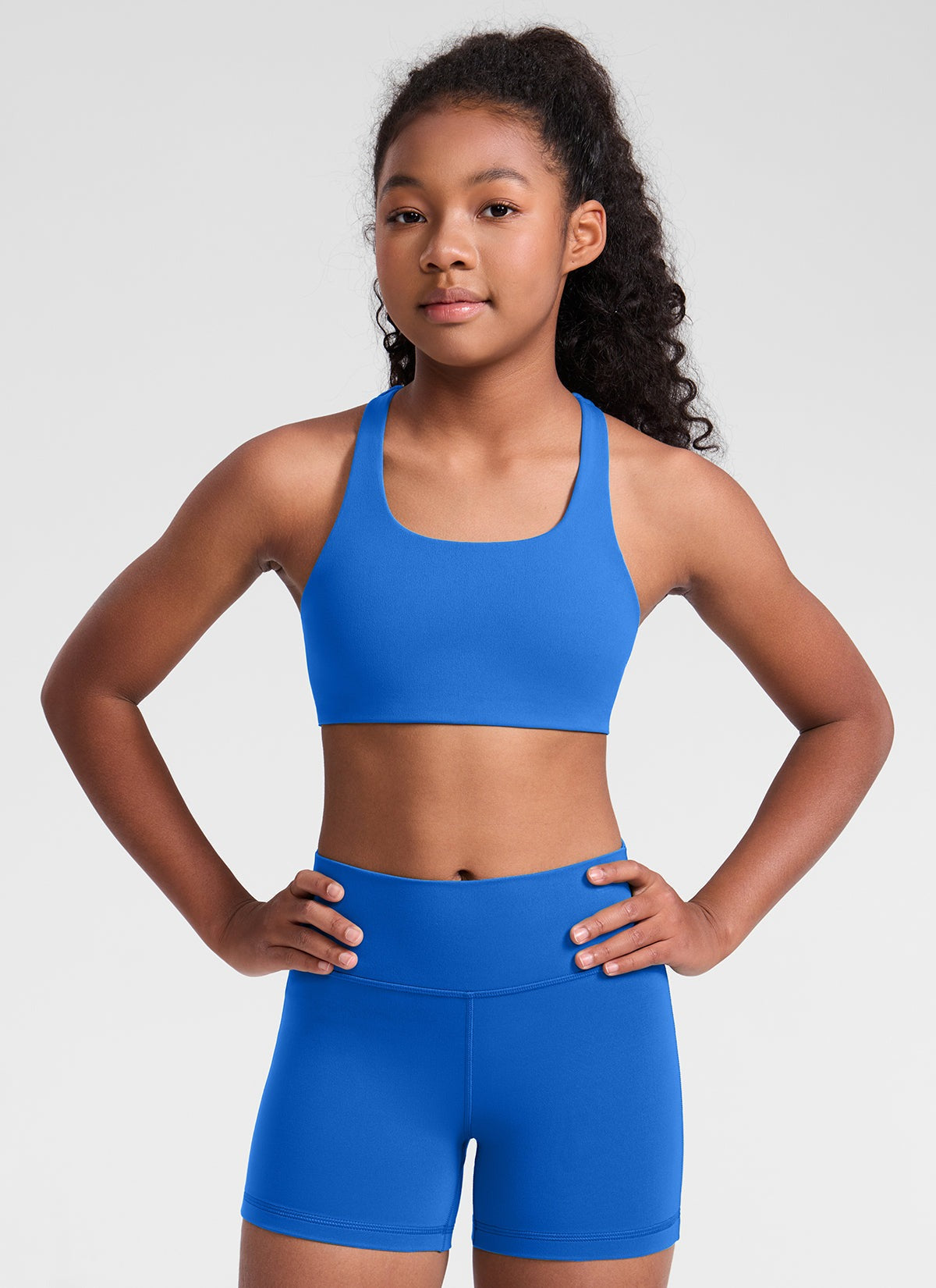 Girls Butterluxe U Neck Mold Sports Bra