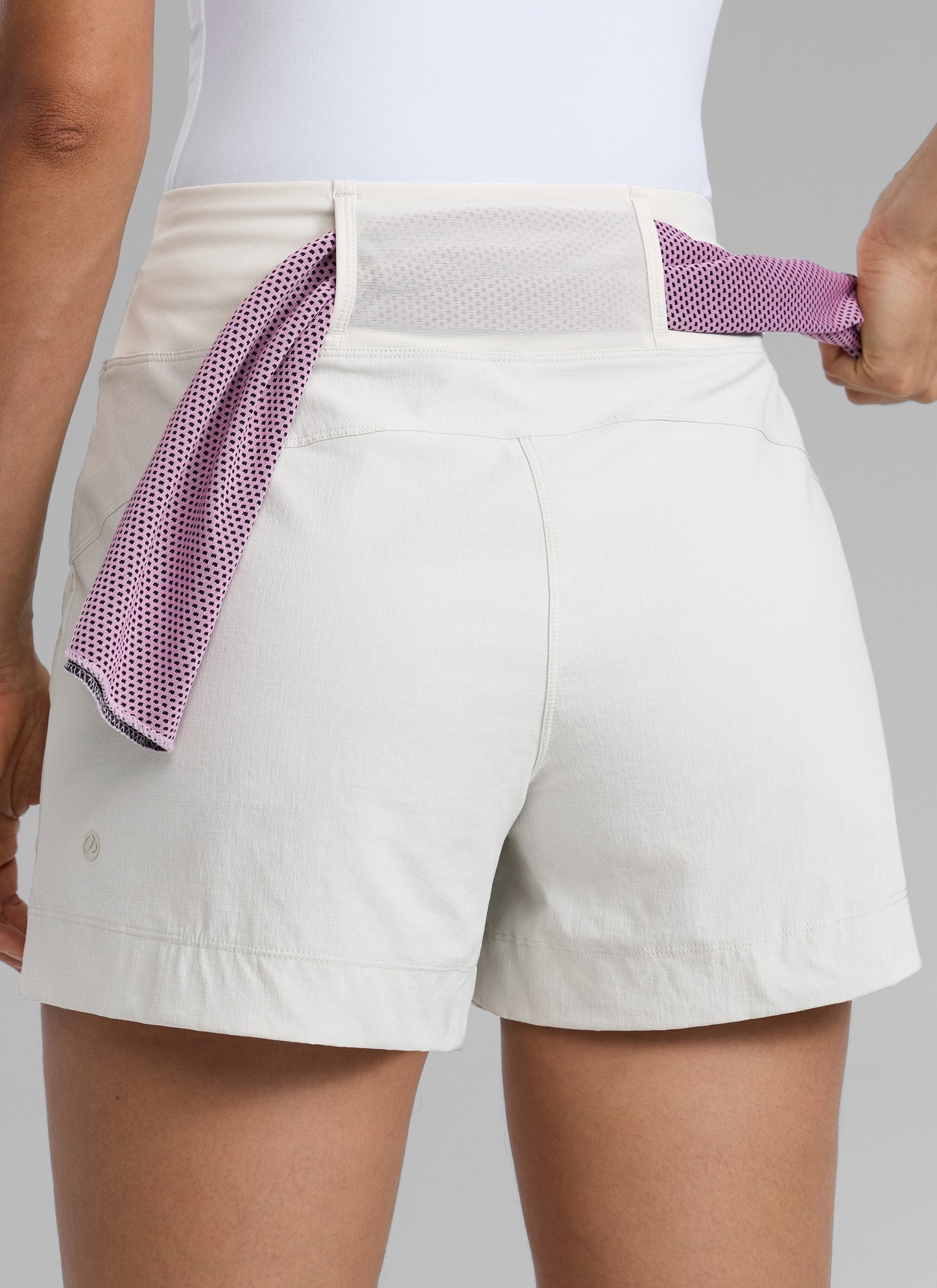 Ripstop Zip Pocket Mid Rise Shorts 4''