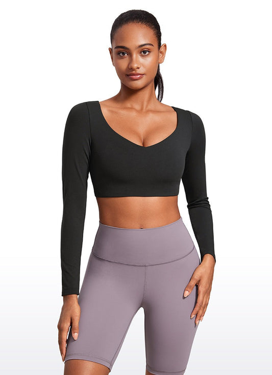 Butterluxe Double Lined Long Sleeve Cropped