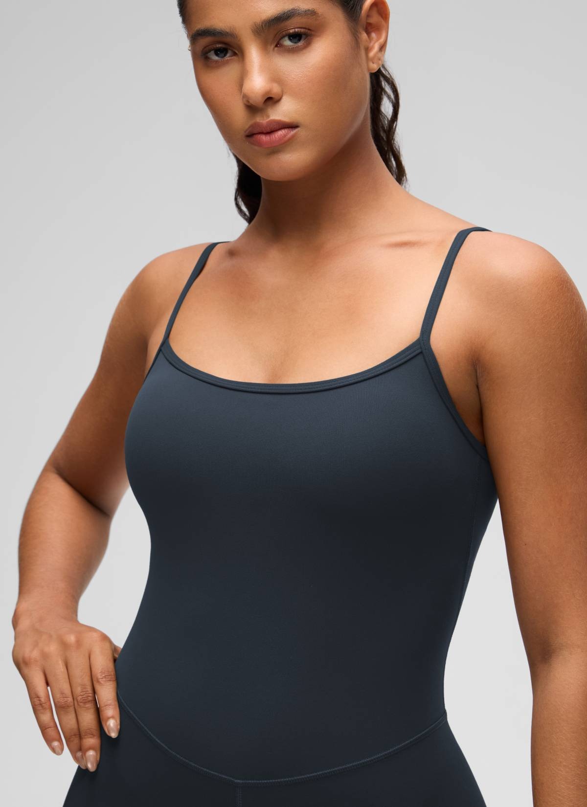 Butterluxe Thin Strap Shorts Bodysuit 4''
